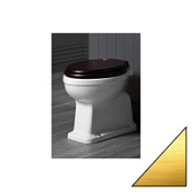 Унитаз приставной Simas Londra LO911bi горизонтальный выпуск, орех/золото