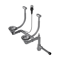 Слив-перелив для мойки Omoikiri WK-2-IN-A нержавеющая сталь