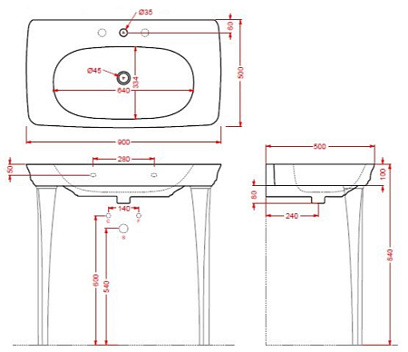 Раковина ArtCeram Civitas CIL002 34;00 90 серый глянцевый