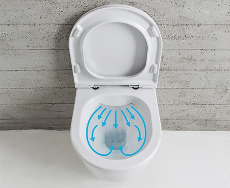 Чаша для унитаза подвесного  Globo 4all MDS03.BI белый