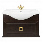 Тумба под раковину Tessoro Foster TS-F9080-CH-N 80 подвесная, темный орех