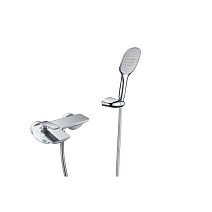 Смеситель Timo Helmi 4014/00-16Y для ванны с душем, хром/белый 