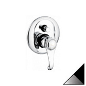 Смеситель Emmevi Tiffany 6019NC для душа, черный/хром