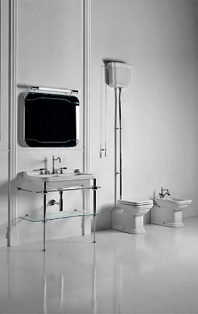 Раковина Kerasan Waldorf 4142K1bi/cr*1 100 c 1 отверстием под смеситель, белый