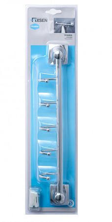 Вешалка Fixsen Kvadro FX-61305B-5 хром