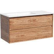 Тумба с раковиной Sancos Marmi 2.0 MR2.0100LECH 100 L дуб чарльстон/белый