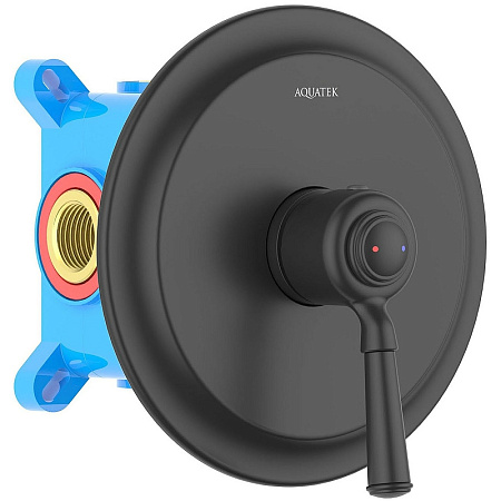 Смеситель Aquatek Классик AQ1566MB для ванны, черный матовый