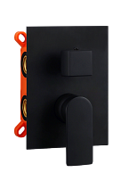 Смеситель AQG Alpha 01ALP351NG для душа, черный матовый