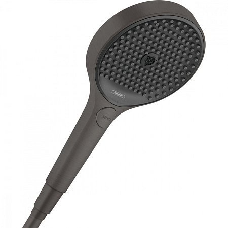 Душевая лейка Hansgrohe Rainfinity 130 3jet 26864340 шлифованный черный хром