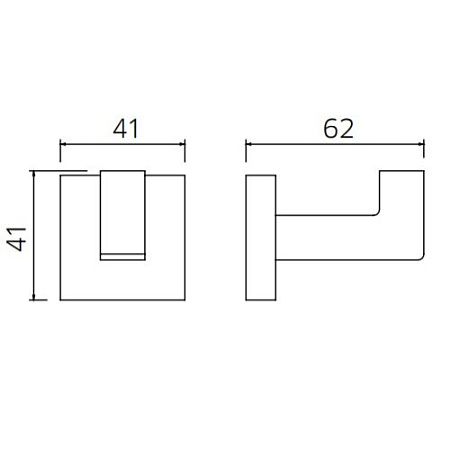 Крючок Palazzani 99436710 хром