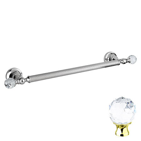 Полотенцедержатель Cezares Olimp OLIMP-TH06-03/24-Sw золото/сваровски