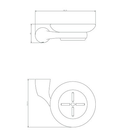 Мыльница стеклянная RUSH Devon DE75411 хром