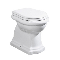 Унитаз приставной Kerasan Retro 101101 горизонтальный выпуск, фурнитура хром