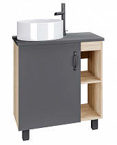 Тумба с раковиной Grossman Флай 107002 70 напольная, дуб сонома/серый