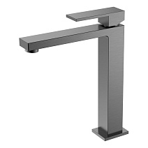 Смеситель Boheme Qubic 472-GM для раковины, высокий, оружейная сталь Смеситель Boheme Qubic 472-GM для раковины, высокий, оружейная сталь
