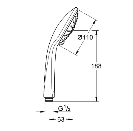 Душевая лейка Grohe Euphoria 27239001