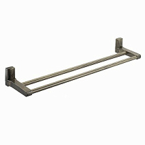 Полотенцедержатель WasserKRAFT Exter K-5240 63 двойной, светлая бронза