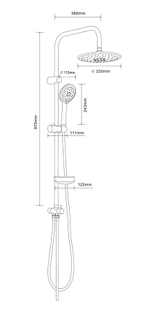 Душевая стойка Orange S05cr хром