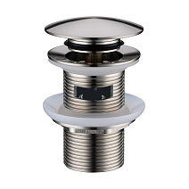 Донный клапан Boheme 612/2-NB для раковины, с переливом, никель брашированный Донный клапан Boheme 612/2-NB для раковины, с переливом, никель брашированный