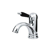 Смеситель Boheme Tradizionale chromo 261-BLС для раковины, хром/черный