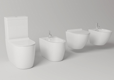 Биде подвесное Timo Kulo TK-404MB черный матовый