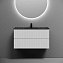 Мебель для ванной Sancos Snob R SNR90W 90 Bianco/черный - фото 5