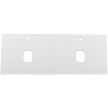 Столешница BelBagno EK-120-2-BL 120 с двумя отверстиями под раковину и смеситель Bianco Lucido 