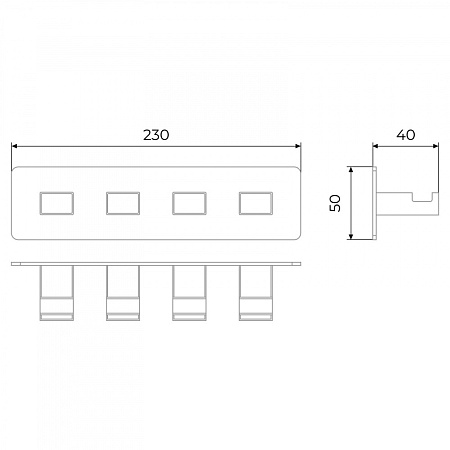 Крючок Timo Selene 10015/00 хром