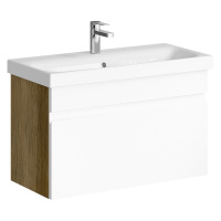 Тумба с раковиной Aqwella Smart SRT0108DB 80 дуб балтийский