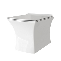 Унитаз подвесной Grossman GR-4461S безободковый, с тонкой крышкой-сидением, белый Унитаз подвесной Grossman GR-4461S безободковый, с тонкой крышкой-сидением, белый