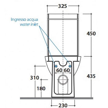 Унитаз-компакт GLOBO Daily DA003.BI с микролифтом