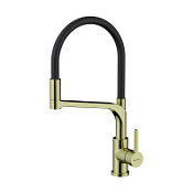 Смеситель Omoikiri Sinto 2 Plus-LG-BL 4994469 для кухонной мойки, светлое золото/черный