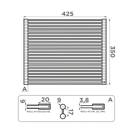 Сушилка Omoikiri ROLL-01-LG светлое золото