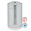 Душевая кабина Niagara Eco E80/13/MT 80x80x215 L/R стекло матовое/профиль серебро