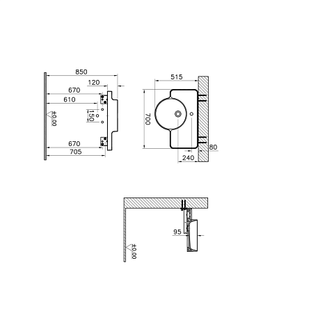 Раковина VitrA Voyage 7224B403-0041 70х51 белый