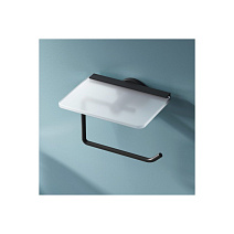 Держатель туалетной бумаги Am.Pm X-Joy A85A341522 с полкой, черный Держатель туалетной бумаги Am.Pm X-Joy A85A341522 с полкой, черный