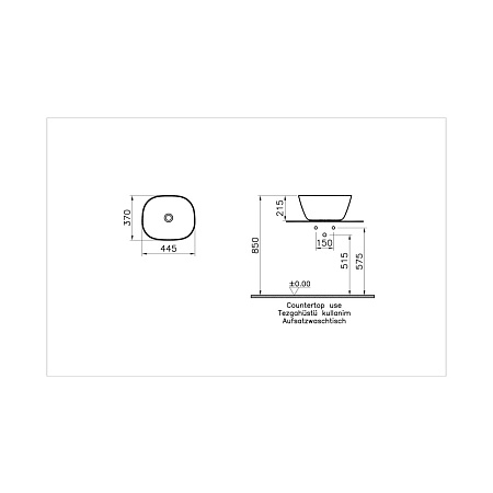 Раковина VitrA Plural 7811B403-0016 45х38 белый