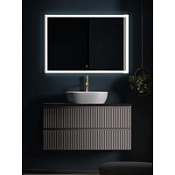 Мебель для ванной со столешницей Sancos Snob R 100 SNR100SM+TT100A1X Doha Soft/Black Sky