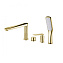 Смеситель Boheme Venturo 380 на борт ванны, золото