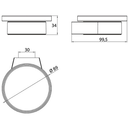 Мыльница Emco Flow 2730 001 00 подвесная, хром
