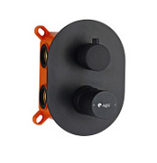 Смеситель AQG Tube 01TUB351NG для душа, черный матовый