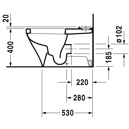 Унитаз-компакт Duravit DuraStyle 2156090000+935000005