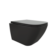Унитаз подвесной Ceruttispa Mimi Aria MW CT8920 микролифт, черный матовый Унитаз подвесной Ceruttispa Mimi Aria MW CT8920 микролифт, черный матовый