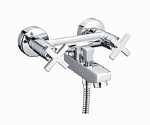 Смеситель WasserKRAFT Weser 7801 для ванны с коротким изливом, хром