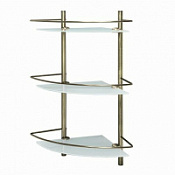 Полка WasserKRAFT Exter K-3533 стеклянная, светлая бронза