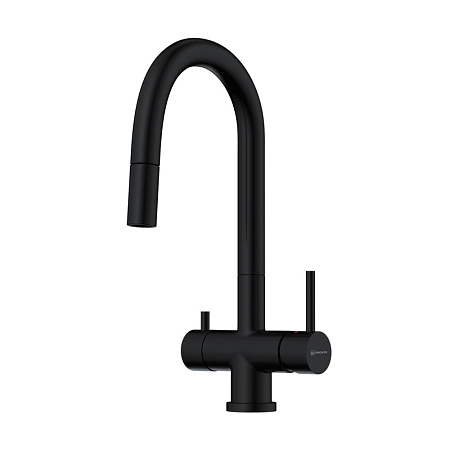 Смеситель Omoikiri Akita-S-GB 4994359 для кухонной мойки, графит