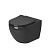 Унитаз подвесной Grossman Color GR-4411blackS с тонкой крышкой, черный глянцевый
