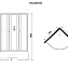 Душевая кабина Niagara Promo P80x40xMTxBK 80x80x195 матовый/белый - фото 2