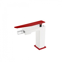Смеситель Boheme Q 146-WR.2 для биде, белый/красный