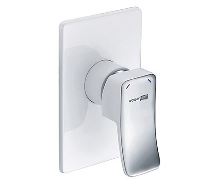 Смеситель WasserKRAFT Aller 10651WHITE для душа, белый